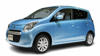 Image of a clean suzuki alto for rent on a scenic drive from Micro Car Rental in Islamabad.