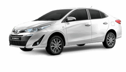 Image of a clean white Honda City for rent in Islamabad from Micro Car Rental.