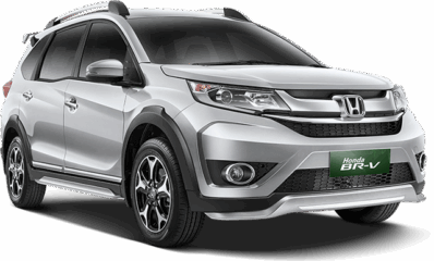 A clean silver Honda BR-V for rent in Islamabad from Micro Car Rental.