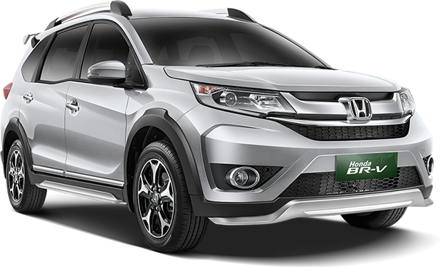 A clean silver Honda BR-V for rent in Islamabad from Micro Car Rental.