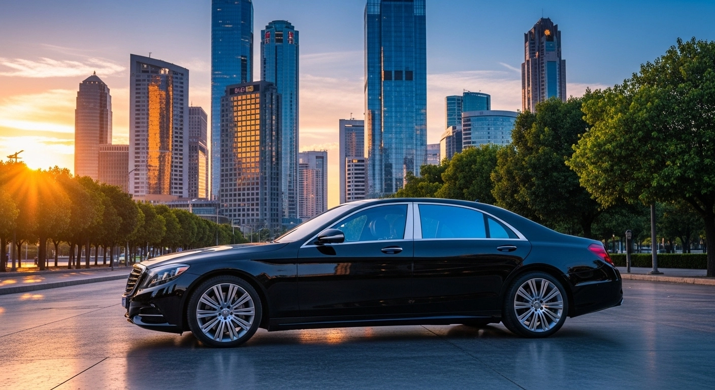 Luxury sedan available for rent for business or special occasions